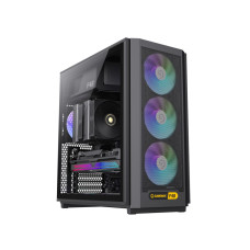 Корпус комп'ютерний Middle tower, без блока живлення ATX, Micro-ATX, Mini ITX (Support BTF) GAMEMAX F46 BK