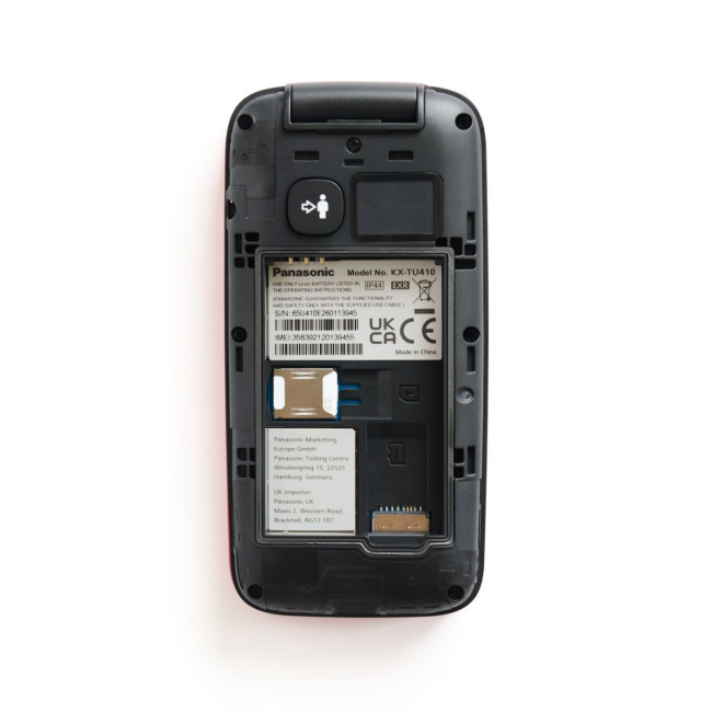 Мобільний телефон чорний PANASONIC KX-TU410EXB