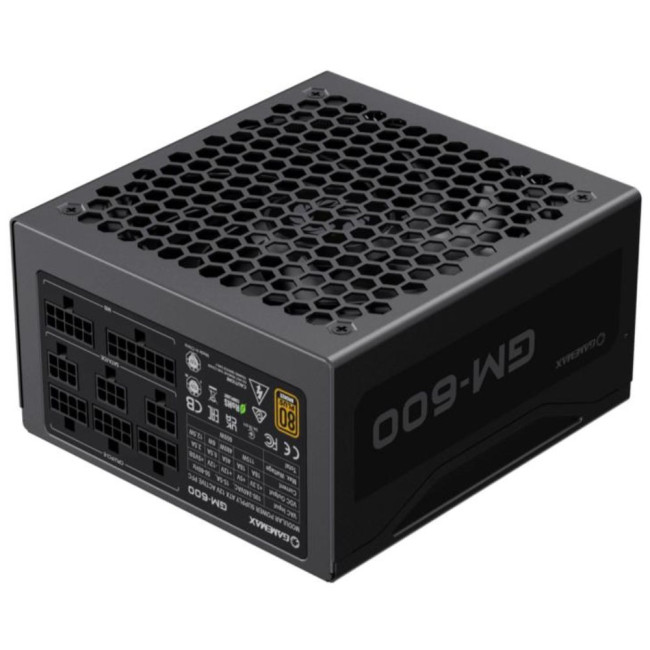 Блок живлення ATX 600W,80+Bronze, вентилятор 140 мм, повністю модульний, чорний, коробочний GAMEMAX GM-600 Modular
