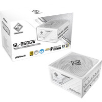 Блок живлення 850W, 80 Pluse GOLD, PCIe 5.1 & ATX3.1, Fully Modular, Native 12V-2x6, 135mm Fan, Whit ASROCK SL-850GW