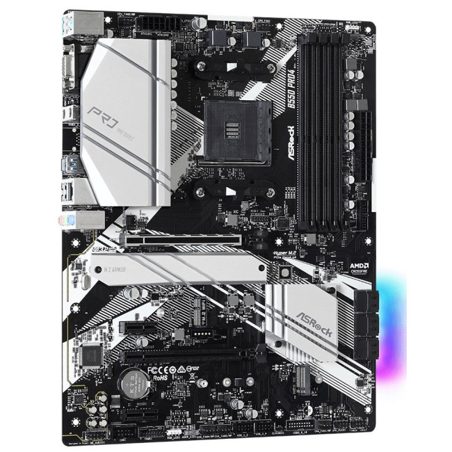 Материнська плата AMD AM4 B550 4DDR4 2PCIex16 2M.2 VGA/HDMI TypeC ASROCK B550 PRO4