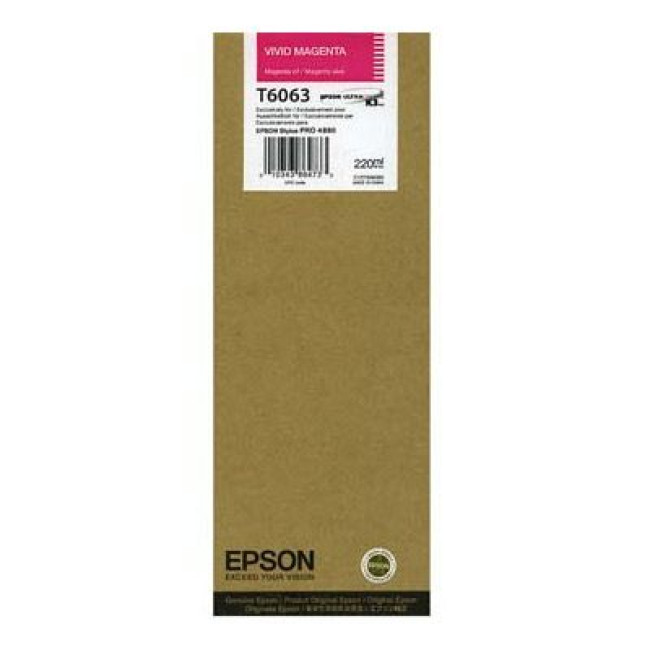 Картридж струменевий, 220ml EPSON SP-4880 Vivid Magenta (C13T606300)