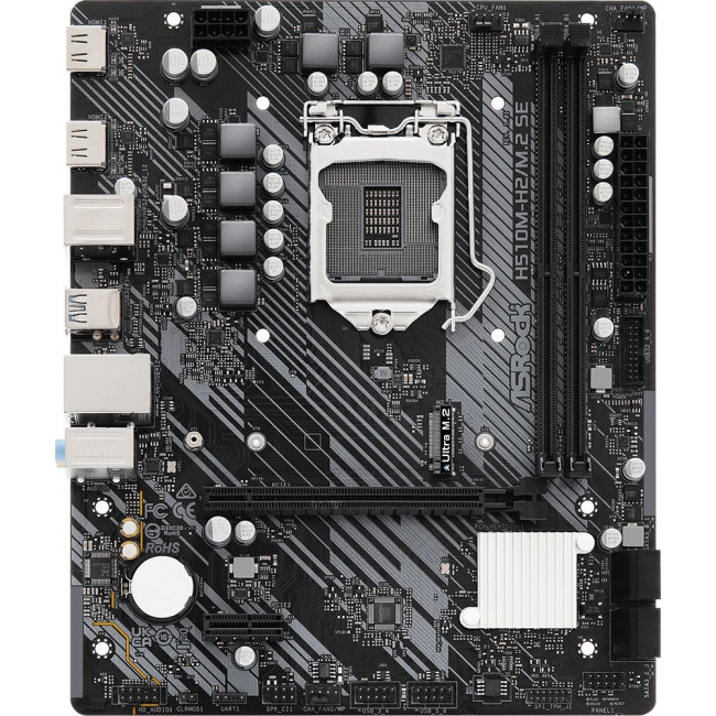 Mатеринська плата s1200 Intel H470 2xHDMI 2xDDR4 1xM.2 GbE LAN mATX ASROCK H510M-H2/M.2 SE