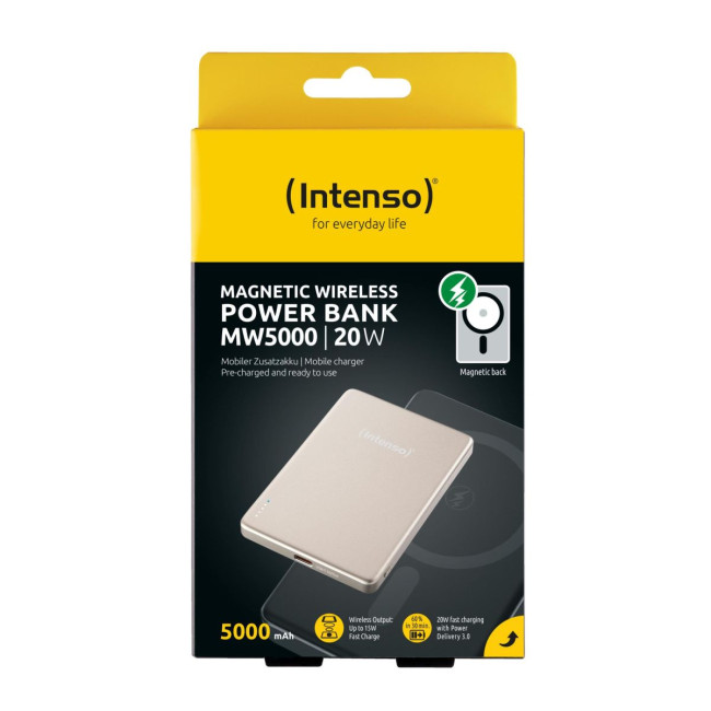 Портативний зарядний пристрій USB 5000MAH MAG CHAMPAGNE MW5000 7344021 INTENSO