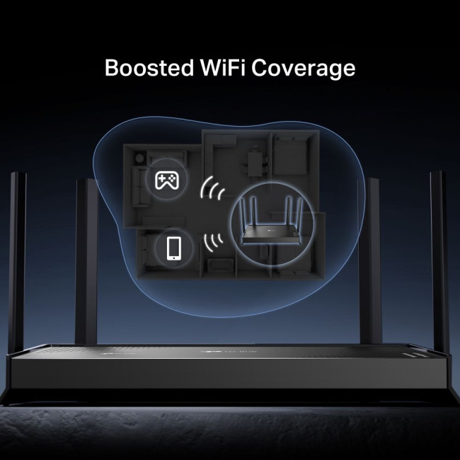 Бездротовий маршрутизатор TP-Link Archer BE220 BE3600