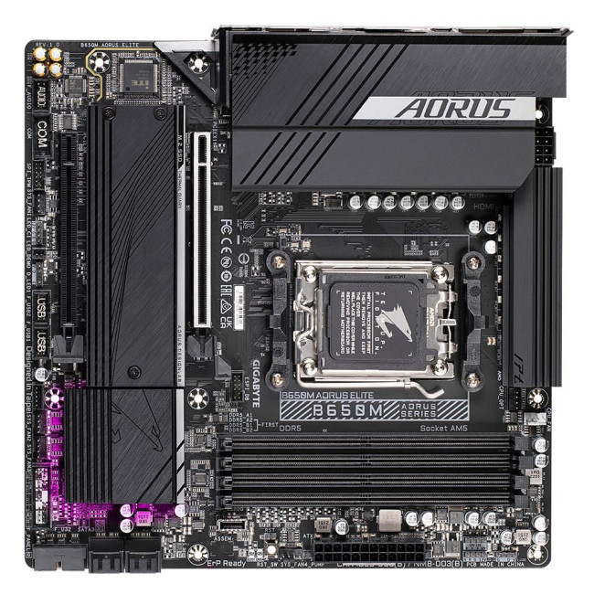 Материнська плата AMD B650 SAM5 MATX B650M AORUS ELITE 1.3 GIGABYTE