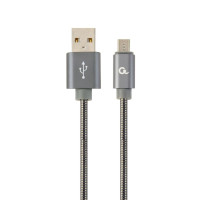 Кабель micro USB 2.0 A-тато/Micro B-тато, преміум, 2.1 А