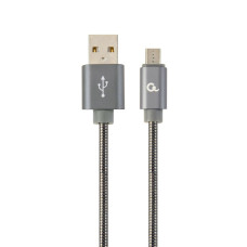 Кабель micro USB 2.0 A-тато/Micro B-тато, преміум, 2.1 А