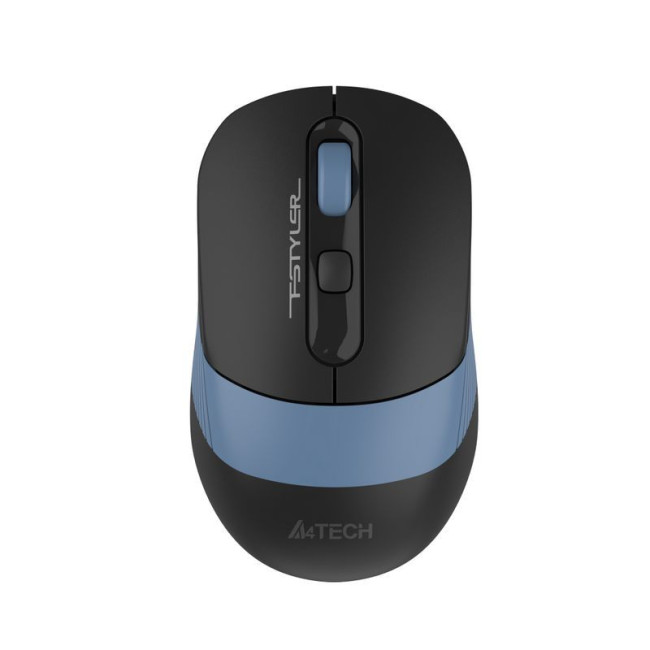 Миша бездротова Fstyler, Bluetooth / 2.4 ГГц, вбудований акумулятор, 2000 DPI, USB, синій