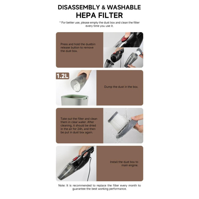 Вертикальний пилосос ENCHEN Vacuum Cleaner V1 Black