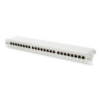 Патч-панель CAT 6, екранована, 24-порта RJ45, 8P8C, LSA, 1U DN-91624S DIGITUS by ASSMANN