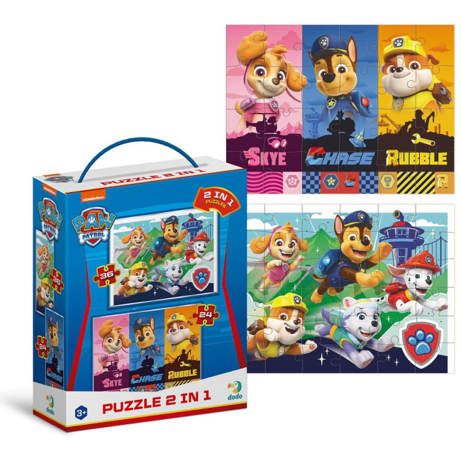 Пазл Dodo Paw Patrol Такі хороші цуценята, 2 в 1 (200561)