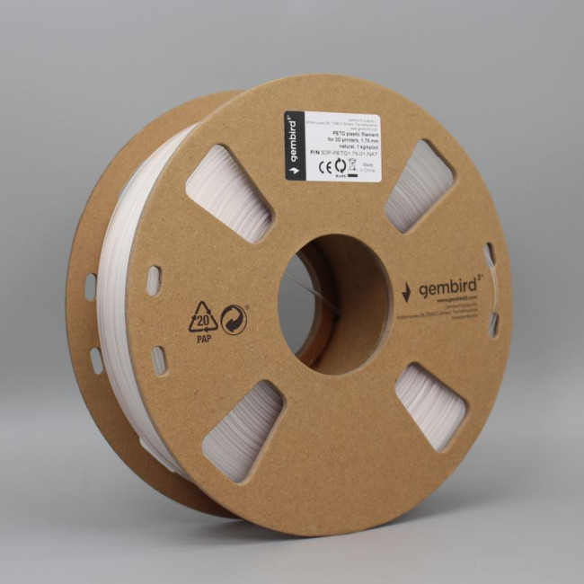Філамент для 3D-принтера, PETG, 1.75 мм, натуральний, 1 кг