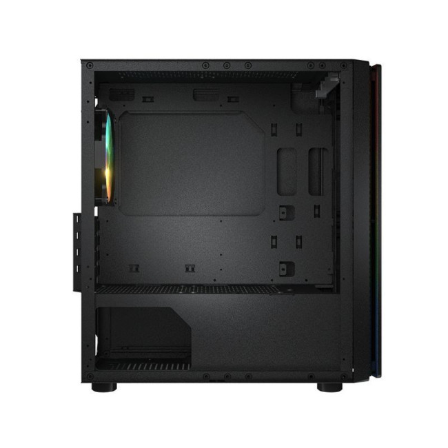 Ігровий корпус, 1*120mm ARGB, вентилятори передвстановлені, Mini ITX / Micro ATX, скляне вікно