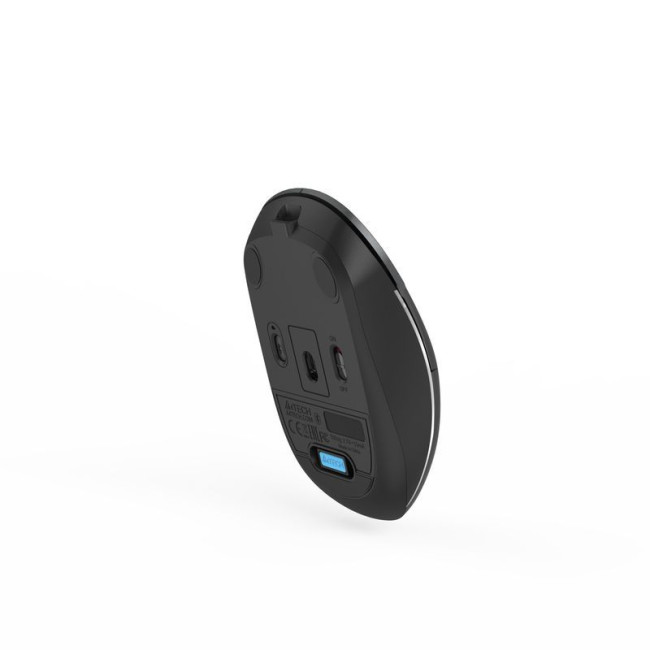 Миша бездротова безшумна Fstyler, Bluetooth / 2.4 ГГц, вбудований акумулятор, 2000DPI, сірий+чорний