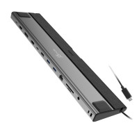 Док станція USB-C 12-в-1 (HDMI/DP/PD/USB-A/USB-C/LAN/картридер/аудіо)