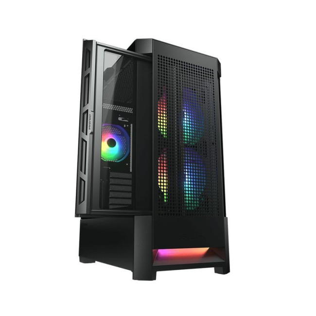 Ігровий корпус, 2*140mm ARGB, 1*120mm ARGB вентилятори передвстановлені, ATX/mATX/mini-ITX, скляне вікно