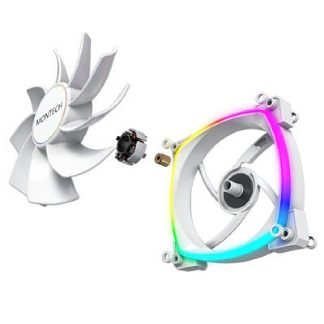 Корпусний вентилятор 140MM RX140 PWM WHITE MONTECH