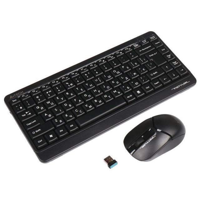 Комплект бездротовий Fstyler клавіатура+миша, чорний, USB