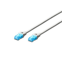 Патч-корд CAT 5e U-UTP, PVC AWG 26/7, довжина 3 м, колір сірий DK-1512-030 DIGITUS by ASSMANN