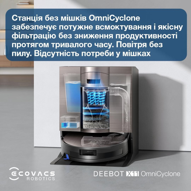 Робот-пилосос DEEBOT X11 OMNICYCLONE ECOVACS