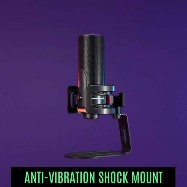 Мікрофон Streamplify MIC PRO-192-RGB-ST, чорний