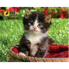 Килимок для миші Кошеня у кошику