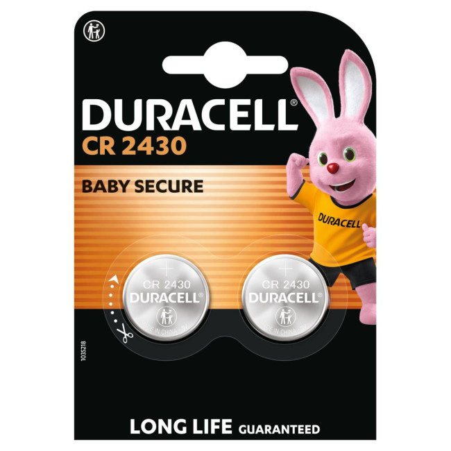 Спеціальна літієва батарейка типу «таблетка» Duracell 2430 3V, (CR2430), 2 шт. в упаковці