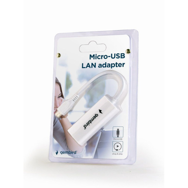 Мережевий адаптер з Micro-USB 2.0 на Fast Ethernet