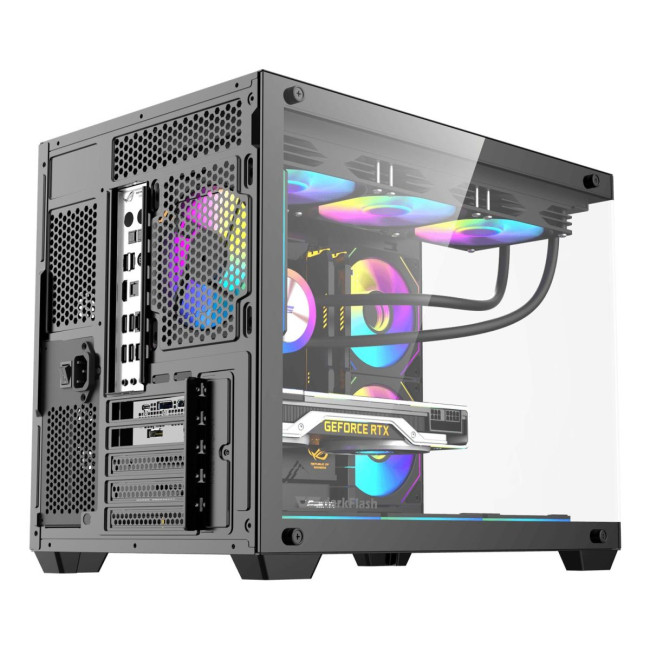 CASE MINITOWER MATX W/O PSU/B275 PRO BLACK DARK FLASH