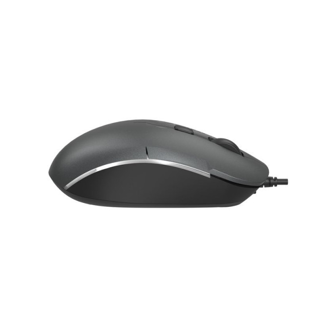 Миша дротова Fstyler, біле підсвічування, USB, 1600 dpi, сірий