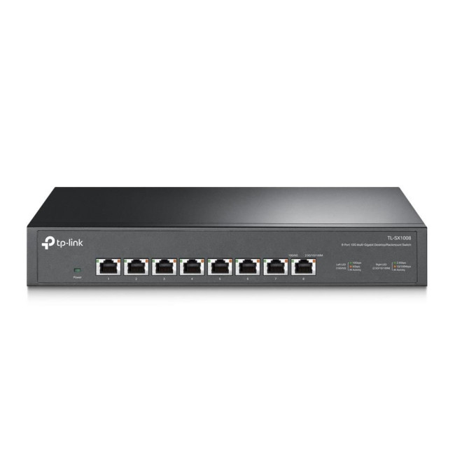 8 портовий 10-гігабітний настільний / стієчний комутатор,TL-SX1008 TP-LINK