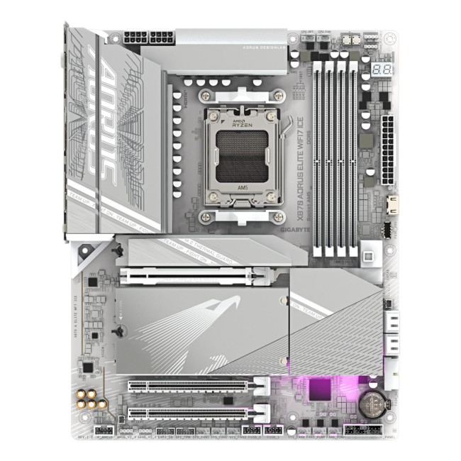 Материнська плата AMD X870 SAM5 ATX X870 A ELITE WF7 ICE GIGABYTE