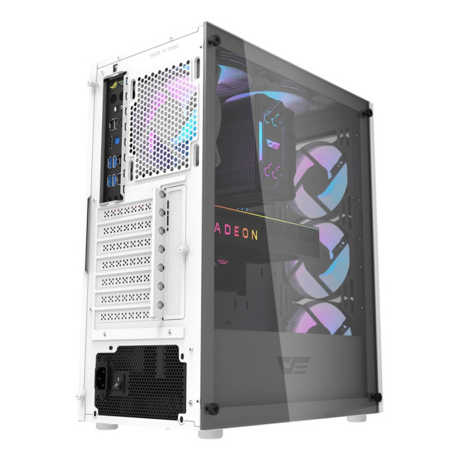 CASE MIDITOWER ATX W/O PSU/DK352 PLUS WHITE DARK FLASH