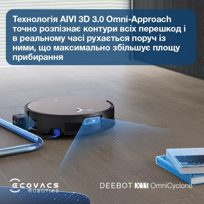 Робот-пилосос DEEBOT X11 OMNICYCLONE ECOVACS