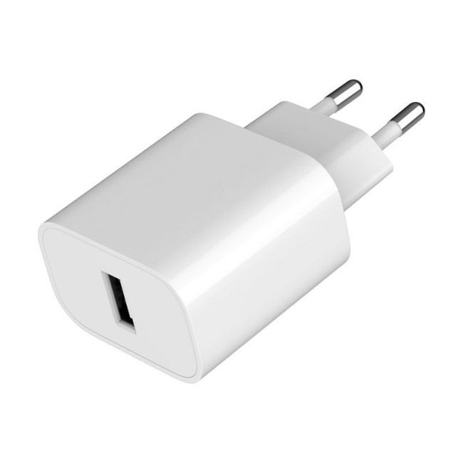 Мережевий ЗП, 1 USB-A 5V/2.4A (12W), білий
