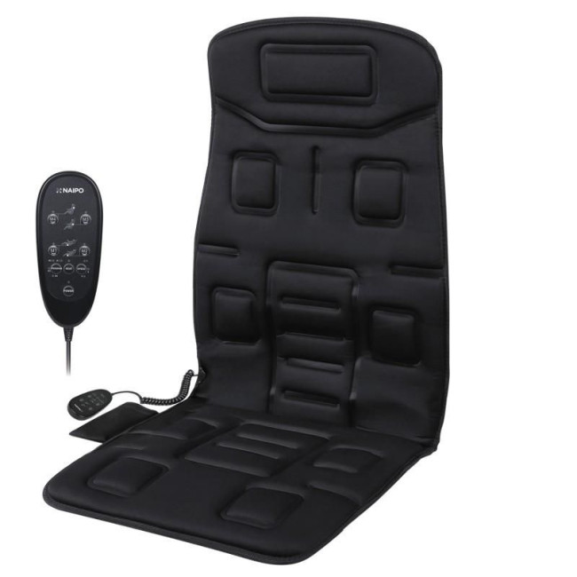 Масажна накидка на крісло NAIPO Portable Seat Cushion with Vibration and Heat з підігрівом та вібрацією (MGC-168)