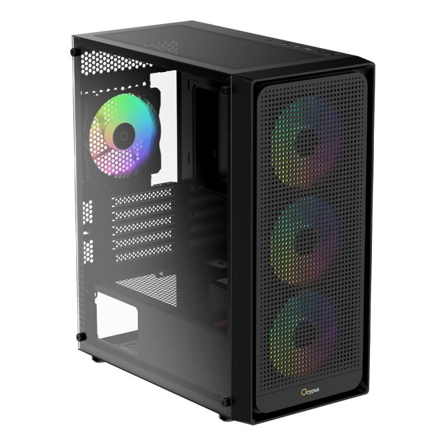 Корпус для комп'ютера MATX W/O PSU GAMMA C50 BK ARGB (GAMMA-C50-BKG400XX-GL) OCYPUS