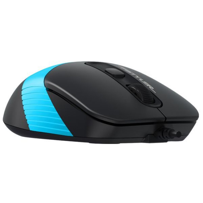 Миша дротова Fstyler, USB, 1600 dpi, чорний + синій