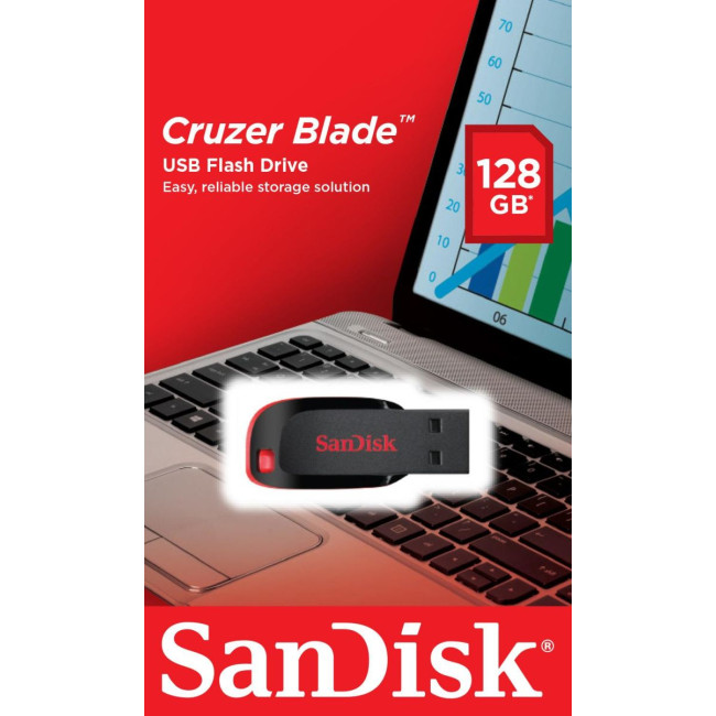 Флеш-пам'ять (накопичувач USB) USB2 128GB SDCZ50-128G-B35 SANDISK