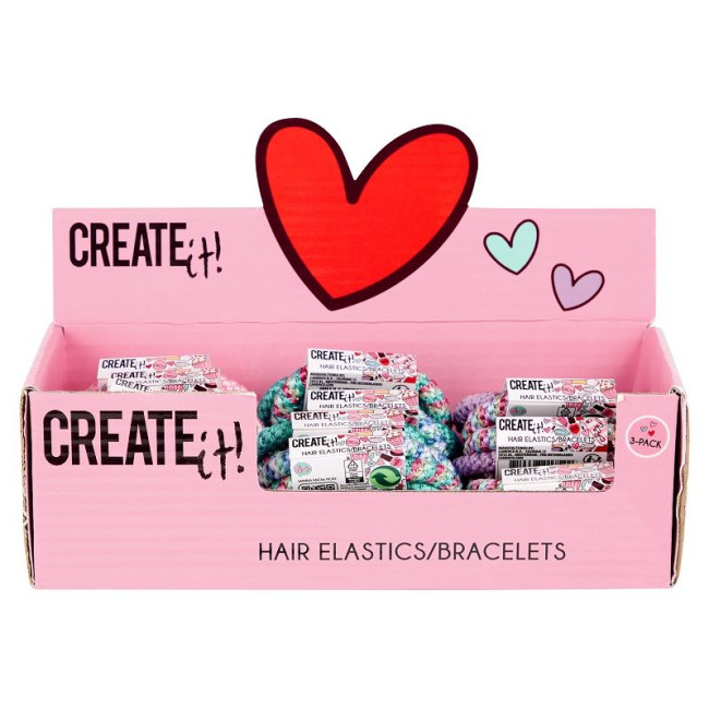 Набір гумок для волосся 3шт Create IT! в асортименті