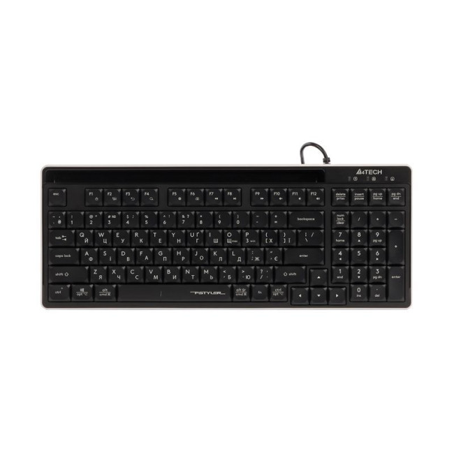Клавіатура з ножичним перемикачем Fstyler, USB, Quiet typing, чорна