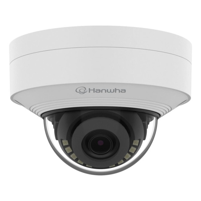 Мережева камера купольна 4K @ 30fps, fix lens 3mm (H:108°/V: 59°) QNV-C9011R HANWHA VISION