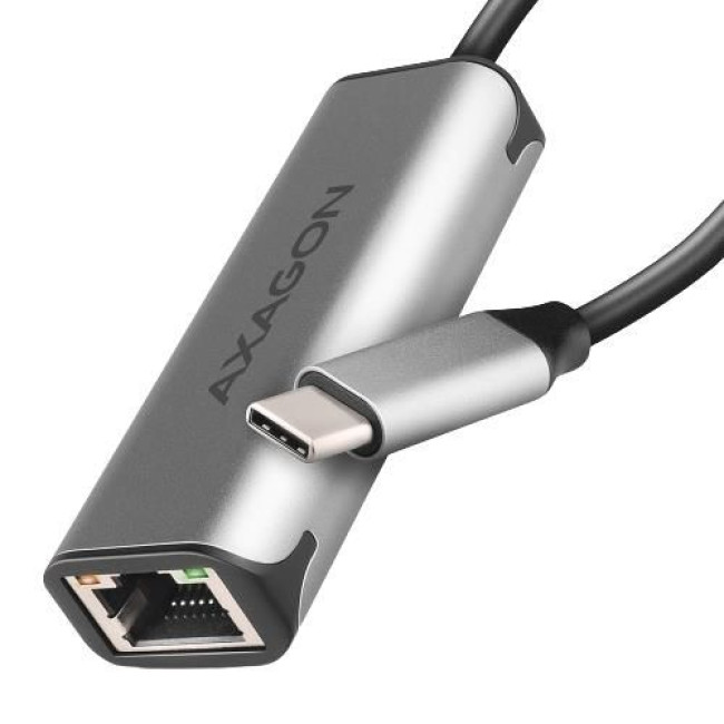 Мережевий адаптер AXAGON ADE-25RC SuperSpeed USB-C 2.5 gigabit, сірий