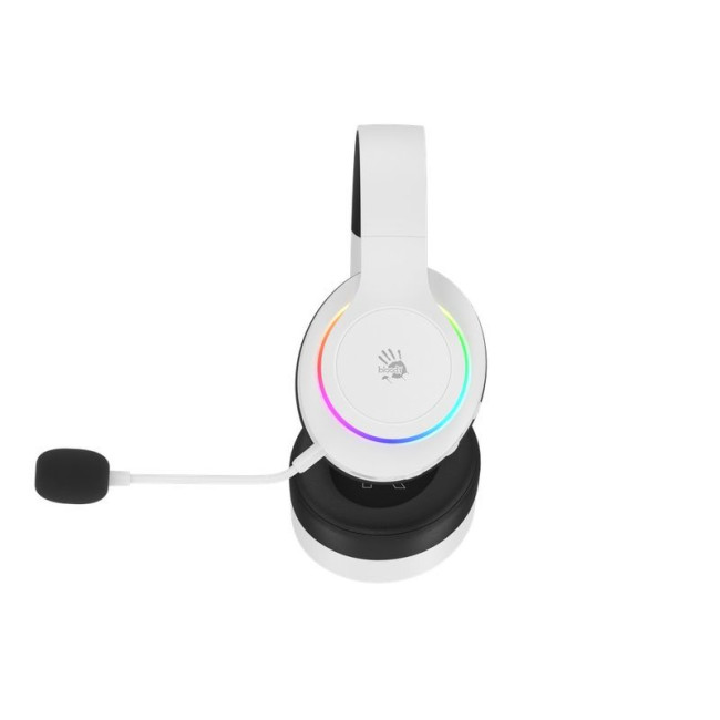Ігрові бездротові навушники з мікрофоном, RGB підсвічування, Bluetooth + 2.4GHz + 3.5 jack