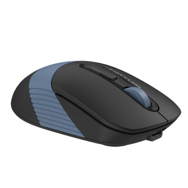 Миша бездротова Fstyler, Bluetooth / 2.4 ГГц, вбудований акумулятор, 2000 DPI, USB, синій