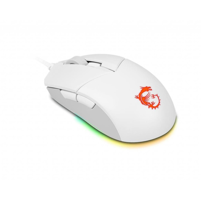Mиша USB OPTICAL GAMING CLUTCH GM11 WHITE MSI
