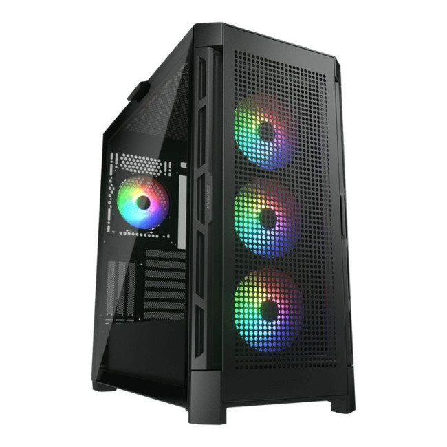 Ігровий корпус, 3*120mm ARGB, 1*120mm ARGB вентилятори передвстановлені, ATX/mATX/mini-ITX, скляне вікно