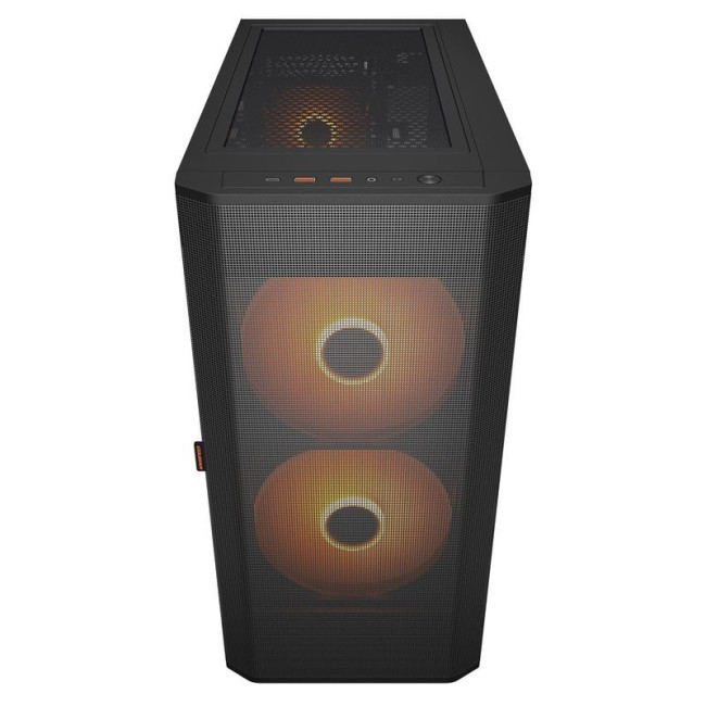 Ігровий корпус, 2*180mm ARGB, 1*120mm ARGB вентилятори передвстановлені, ATX/mATX/mini-ITX, скляне вікно