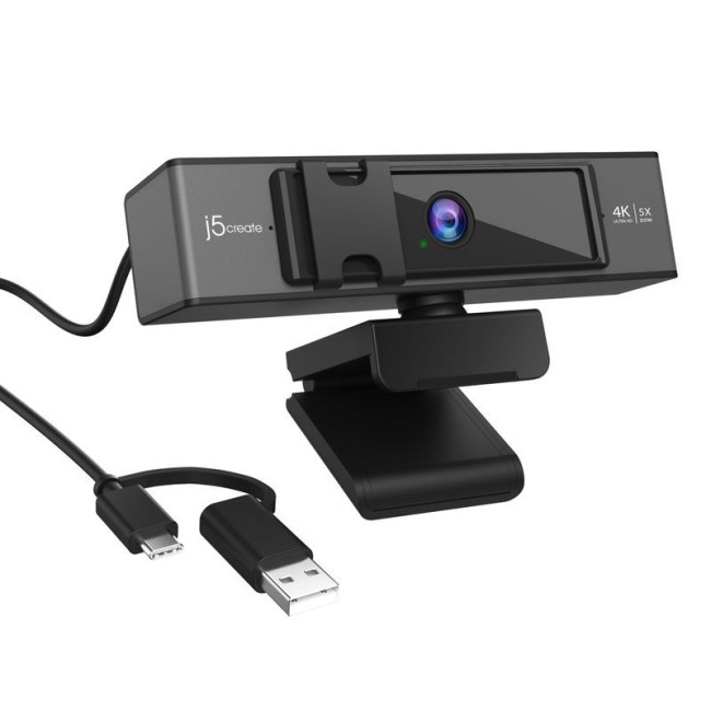 Вебкамера, 4K@30Hz, Zoom 5x, USB-A/C 3.0, ДК, вбудований мікрофон, кріплення 1/4
